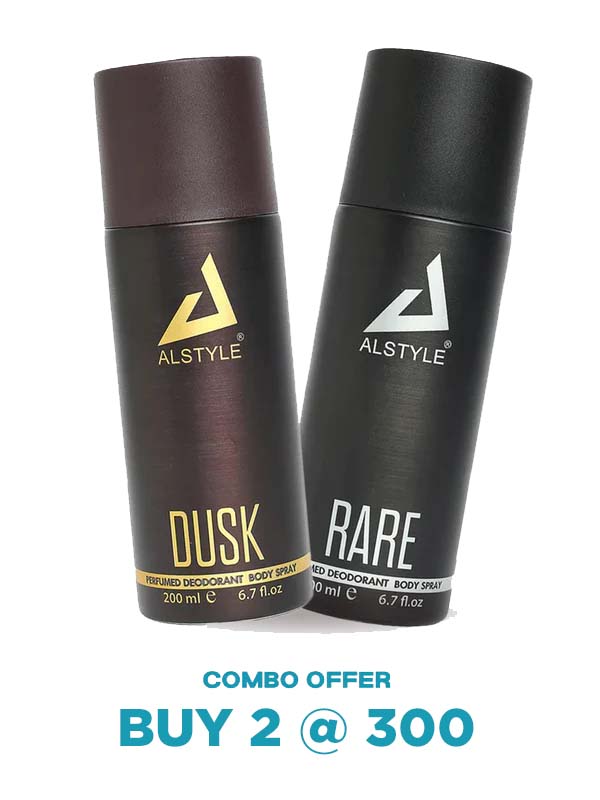 Twilight Essence Duo - Dusk and Rare Deodorant Combo (Pack of 2, 200ml each)