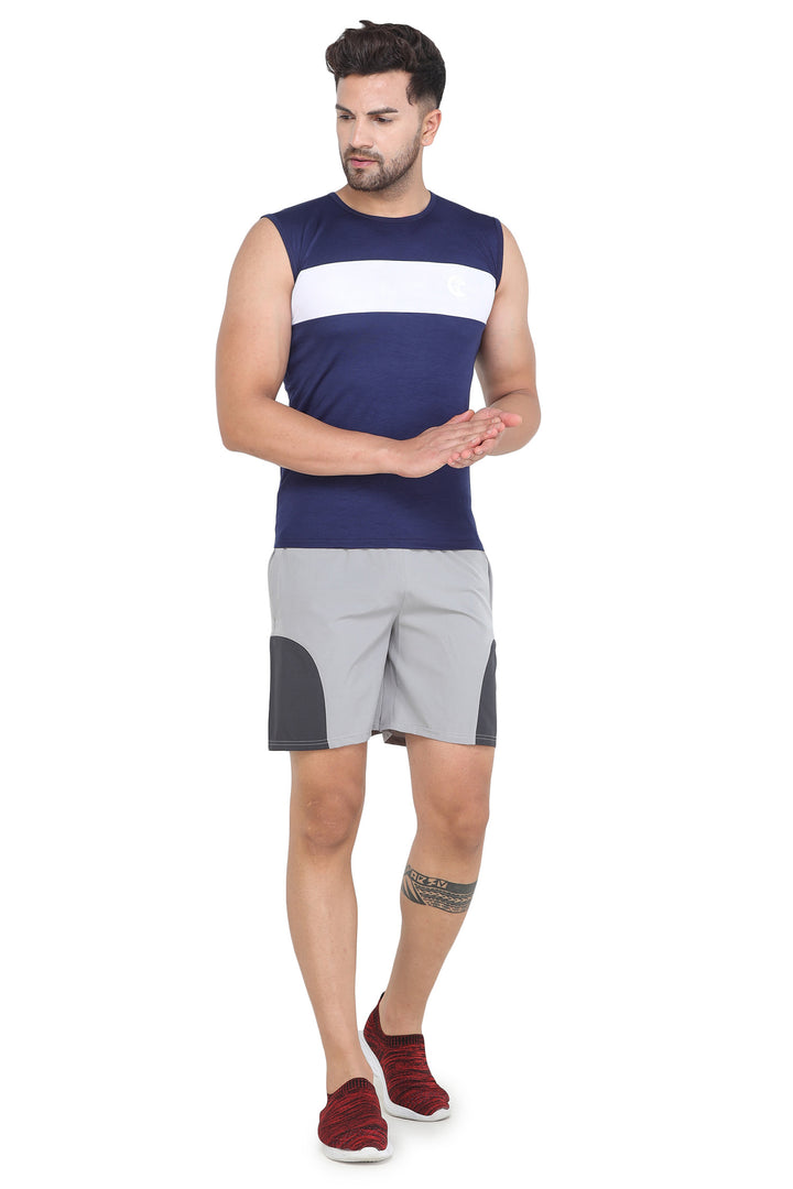 Men’s Light Grey Regular Fit Shorts