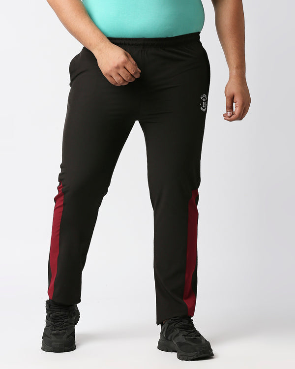 Stylish Black Workout Track-Pants For Men