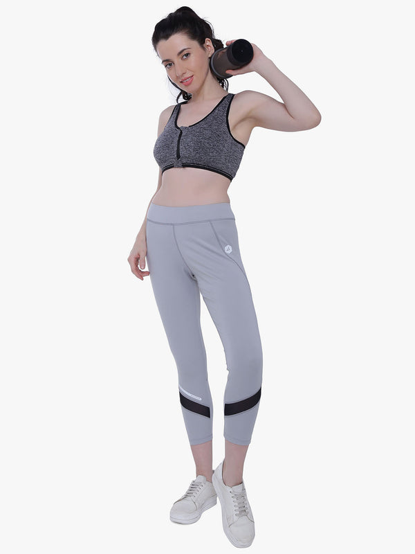 Light Grey Lightweight Dri-Fit Capri For Women From Alstyle