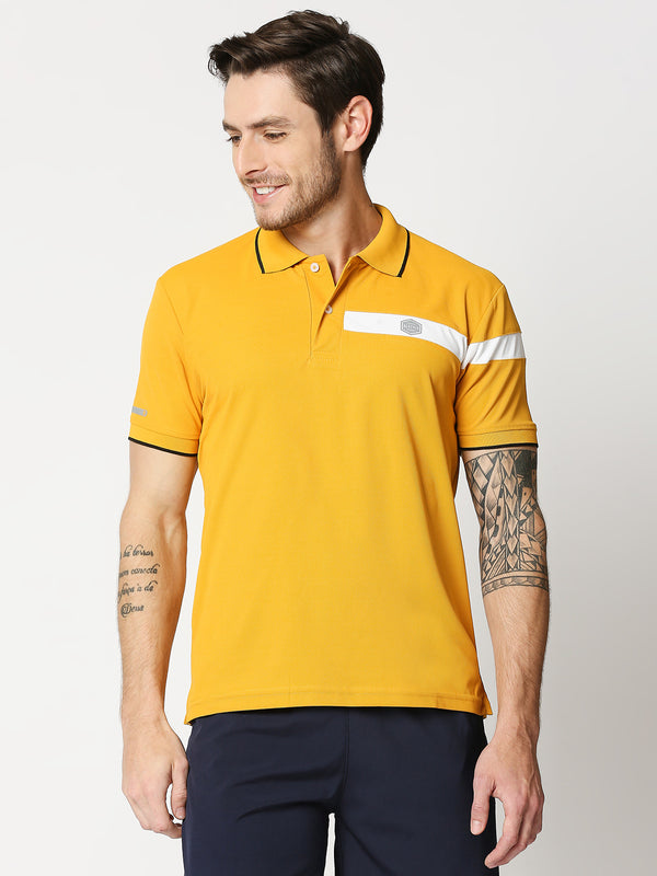 Alstyle Dry Fit Polo Mustard Color T-Shirt