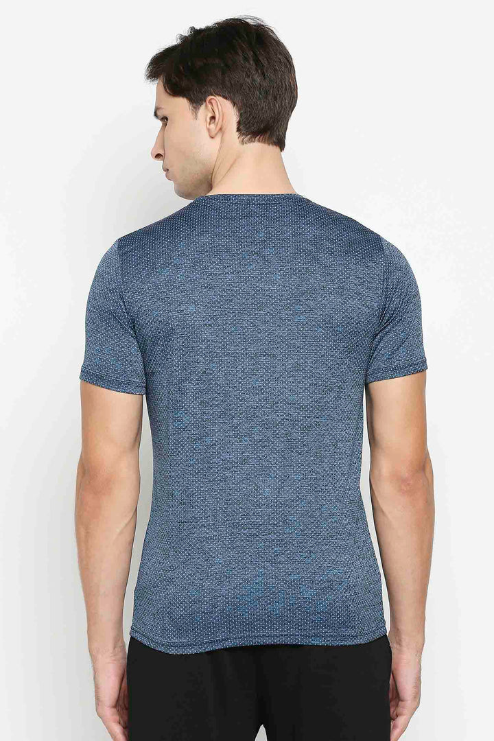 Men’s Teal  Navy T-shirt by Alstyle